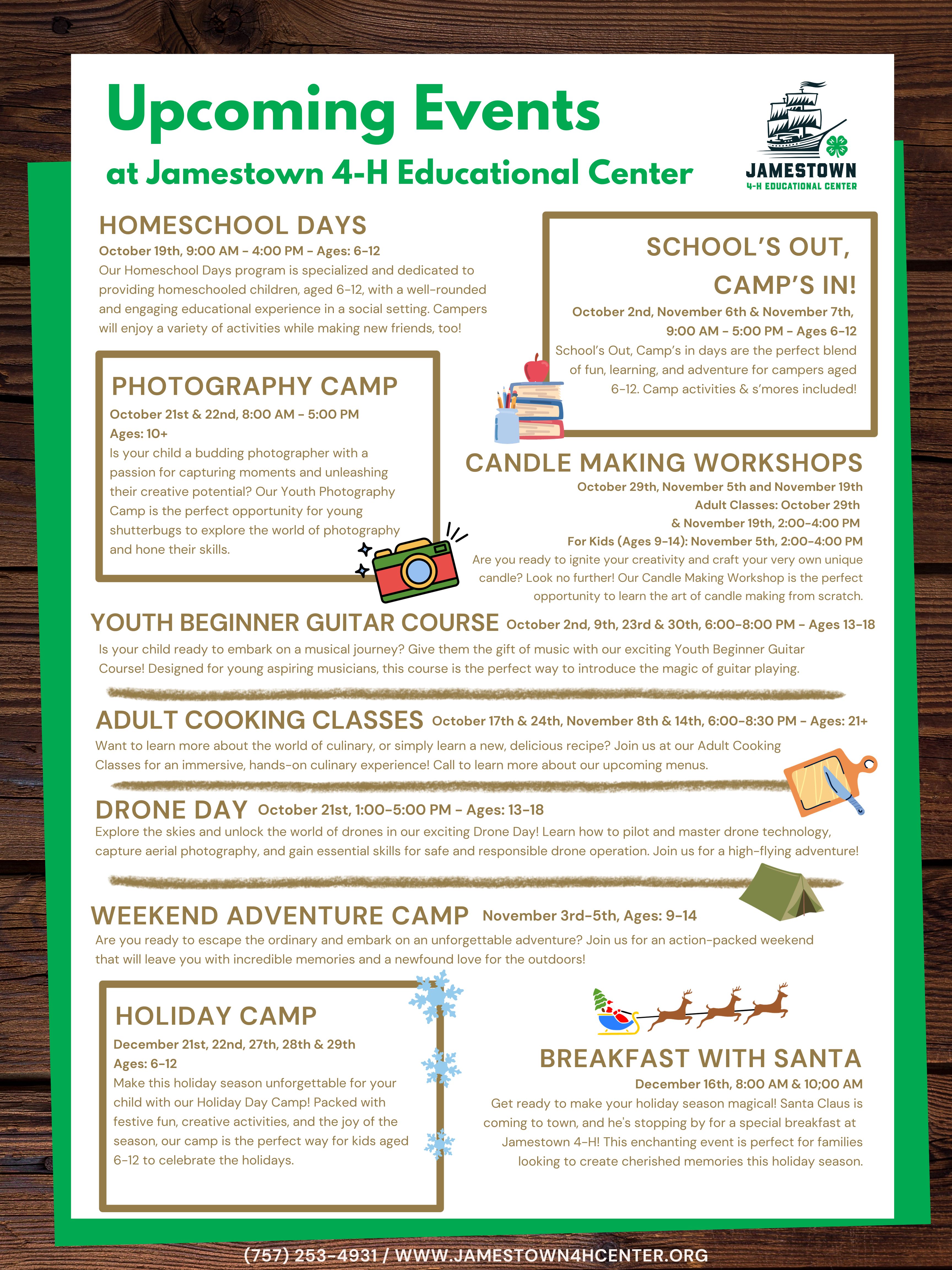 Upcoming Events Fall Winter 23 Flyer FINAL