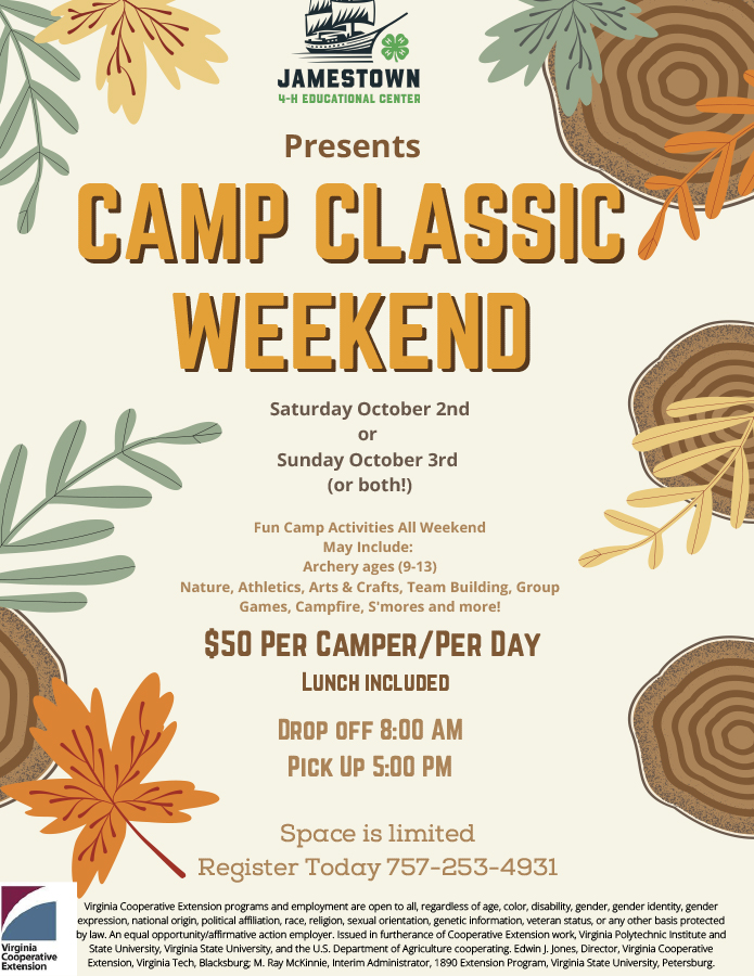 Camp Classic Weekend Fall Flyer October21