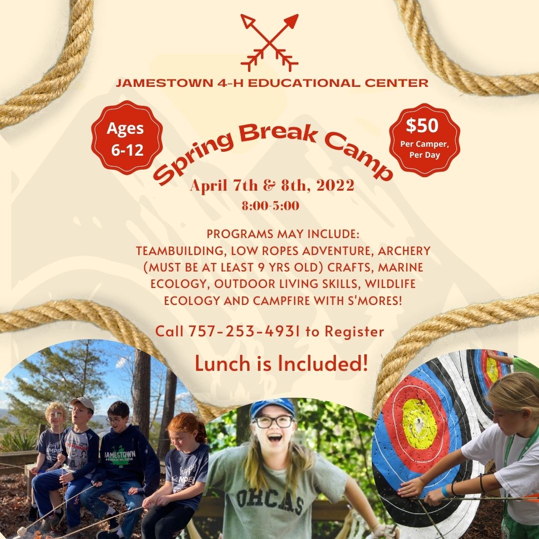Spring Break Camp April 7 and 8 2022
